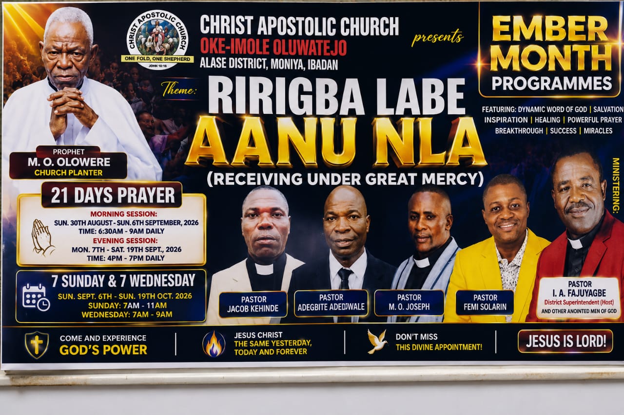 Ember Month Programme